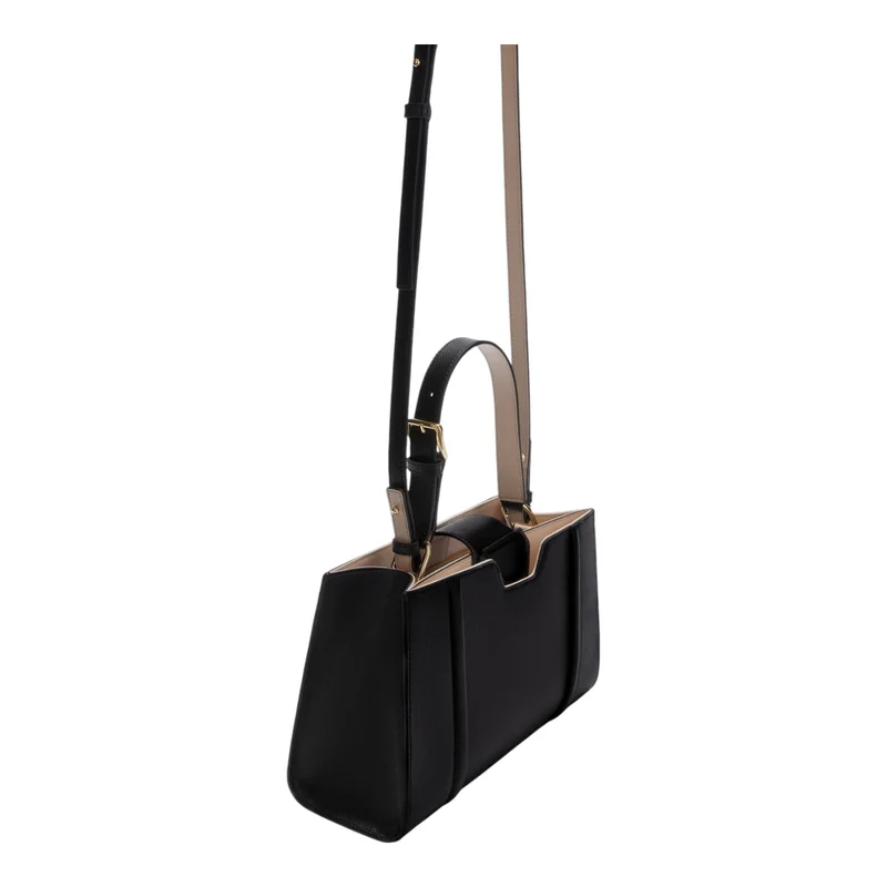 Furla Black Riva Tote M for Women | Best Price UAE